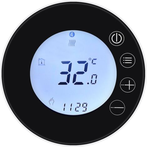 Termostato inteligente WiFi Tuya con pantalla LCD, regulador de temperatura programable, controlable mediante aplicación y compatible con el control por voz de Google Home. (1/5)