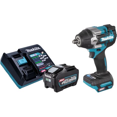 Makita TW 007 GT101 Llave de impacto sin cable 40 V máx. 760 Nm 1/2'' sin escobillas + 1x batería recargable 5,0 Ah + cargador (1/5)