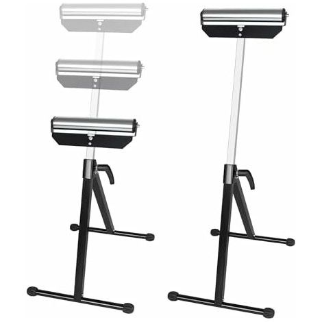 2x Rollenbock höhenverstellbar Rollbock 68-107cm, Arbeitsbock klappbar mit Antirutschfüßen Klappbock Stahl Unterstellbock Max. bis 60KG/Stück NAIZY