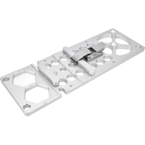 Équerre de guidage en alliage d'aluminium pour scie circulaire, accessoire de fixation précise en acier inoxydable.