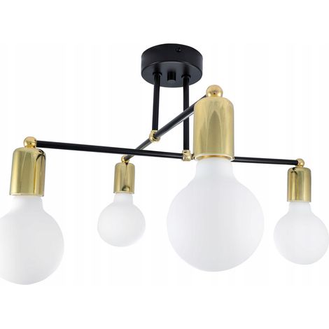 Lámpara colgante LED Edison dorada moderna tipo loft (1/5)