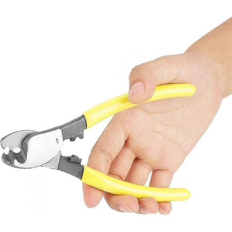 Pince coupante pour câbles électriques, pince de réparation électronique, pince coupante en acier au chrome-vanadium pour couper le cuivre, l'aluminium et les câbles électriques. (1/3)