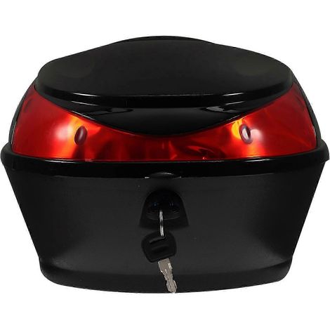 Coffre ergonomique pour moto 25-26 pouces, idéal pour ranger un casque et des bagages. (1/4)