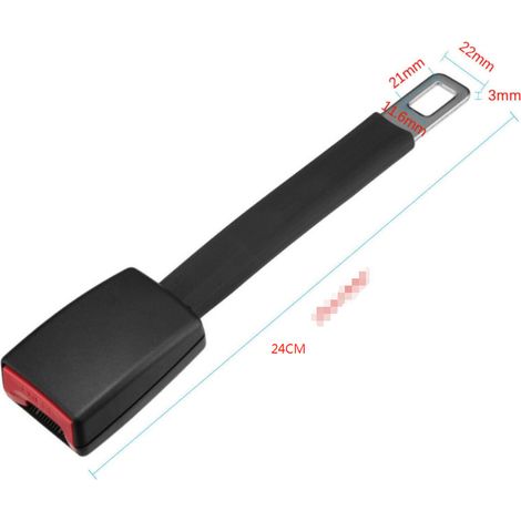 Extension de ceinture de sécurité universelle pour voiture (lot de 2) – 24 cm, boucle métallique robuste, adaptateur de sangle 9,6 pouces, accessoire auto pratique (1/5)