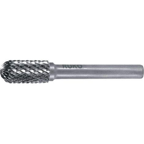 RUKO  Fresa  in  metallo  duro  WRC  Ø  16  mm  lunghezza  testa  25  mm  gambo  Ø  6  mm  grezzo  dentatura  KVZ  4  -  116024.
