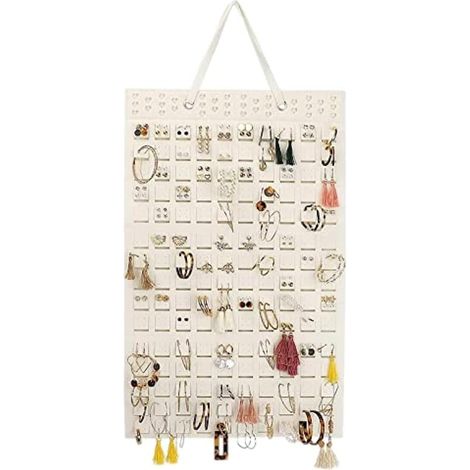 Porte-bijoux – Sac de rangement pour bijoux blanc cassé (suspendus) (1/5)