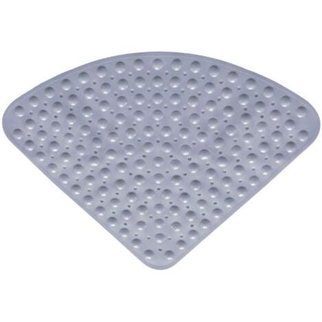 54x54cm,Sector Tapis de Douche d'angle en Caoutchouc, Tapis de Bain antidérapant Quadrant Tapis antibactérien avec ventouses pour Douche ou Baignoire (1/5)