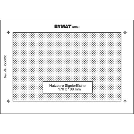 schweisskraft Langzeitschablone 1/2 DIN A4 257 x 85mm ungerahmt (1/2)