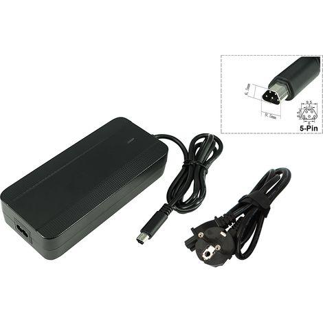 PowerSmart 36V 4 A Chargeur pour Olympia PowerNine 900Wh battery, avec prise trapézoïdale à 5 broches (1/3)