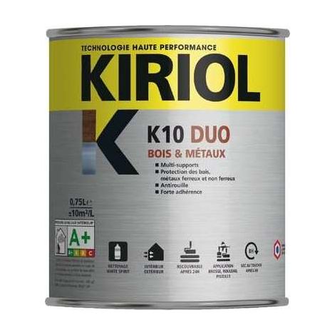 Peinture antirouille K10 Duo COMUS Satin Blanc 0.75L - A005364 (1/2)