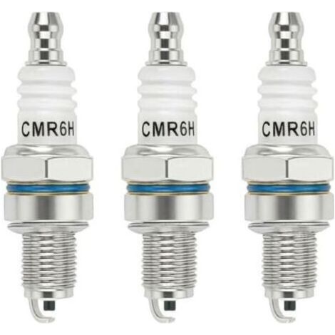 Kaelt - 3 Pièces CMR6H Bougie d'Allumage pour Stihl MS170 MS171 MS181 MS211 FS90 MS231 MS241 FS100 FS110 BG56 NGK 3365 CMR6H Bougie pour Tondeuse Souffleurs Débroussailleuses Tronconneuse (1/5)