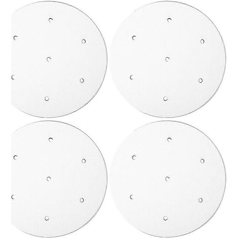 Lot de 4 présentoirs en acrylique, supports à gâteaux en bois, présentoir à sucettes en acrylique, présentoir à bonbons décoratif, présentoir à cake pops-10x10cm-White (1/3)