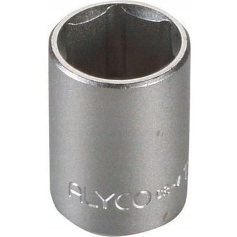 Alyko Sechskant-Nuss aus Chromstahl 1/4 Zoll 13 x 25 mm