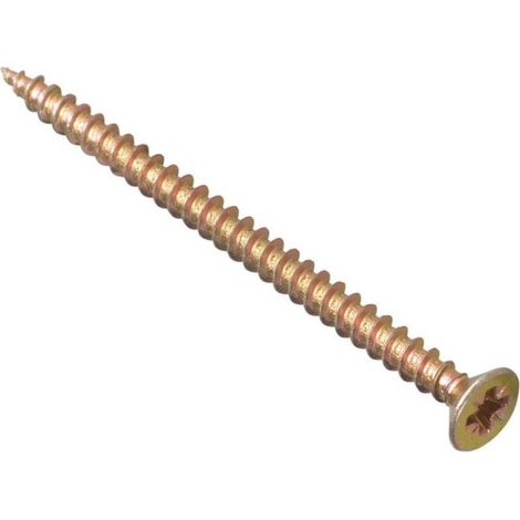 ForgeFix MPS4560Y Multi-Purpose Pozi Compatible Screw CSK ST ZYP 4.5 x 60mm Box 100 FORMPS4560Y
