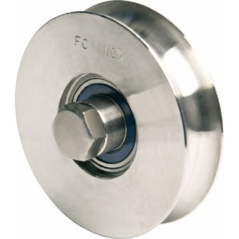 Comunello 306Y-120 Ruota Gola Y Scarico 1 Cuscinetto Cancello Scorrevole Ø120 mm
