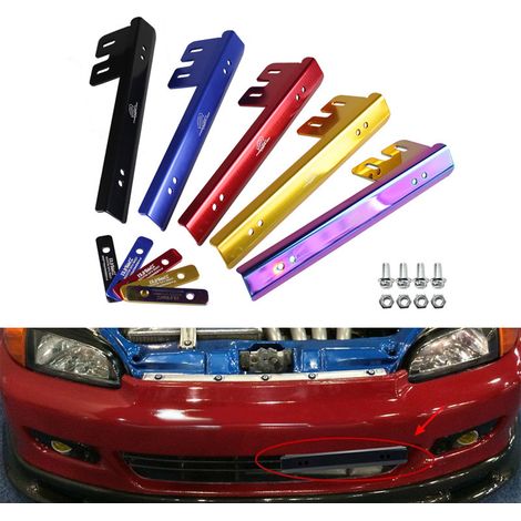 Accessories for vehicle modifications, aluminum alloy license plate holder, colored JDM aluminum license plate holder, license plate holder, seven colors, one pack.