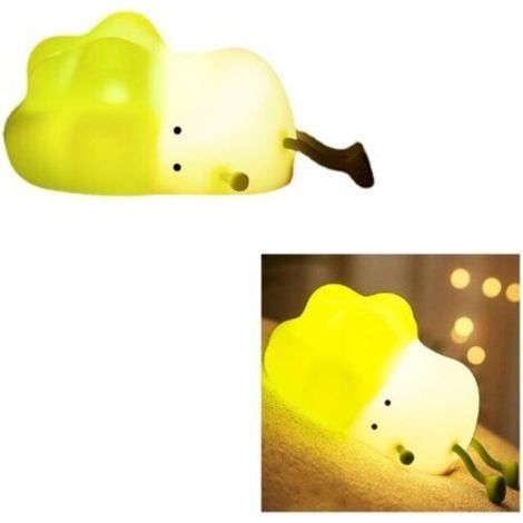 Luce notturna sensibile al tocco con luminosità regolabile, lampada da comodino a LED per la cameretta dei bambini, protezione per gli occhi, lampada vegetale (1/4)