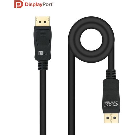 Cable Displayport 1.4 Vesa 0,5m Nanocable 10.15.2500 (1/4)
