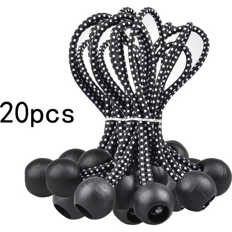 (30 pièces) Boule élastique élastique 15,5 cm Cordons élastiques