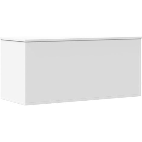 Maison Exclusive - Contenitore Portaoggetti Bianco 100x42x46 cm Legno Multistrato
