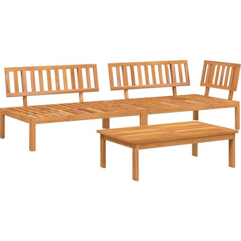 Maison Exclusive - 3-tlg. Garten-Sofagarnitur aus Paletten Massiv