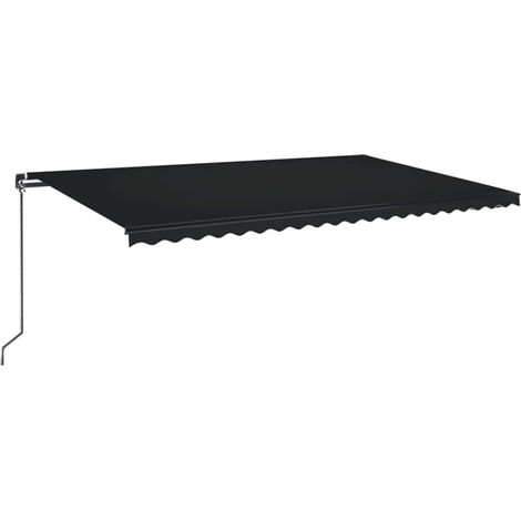 Maison Exclusive - Tenda da Sole Retrattile Manuale 500x350 cm Antracite (1/5)