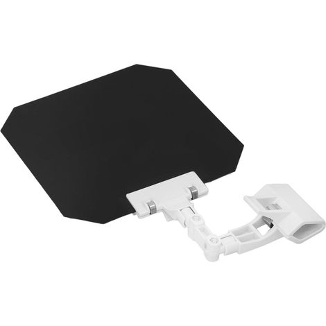 Quadratischer, 18 cm großer, lichtundurchlässiger Schweißschirm, Augenschutz vor intensivem Licht, handlich mit Clip, weiße Schweißwand (1/5)