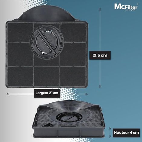 Activated Carbon Filter for Extractor Hoods Suitable for F00189/S, Type 303, 484000008581, 902979360/2, Nyttig FIL 558 - Cooker Hood Filter (1/3)