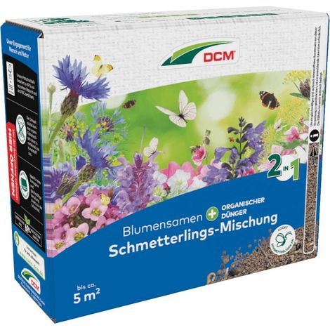 Mélange « Papillons » DCM 265 g de graines de fleurs engrais biologique biodiversité