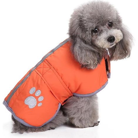 Gilet réversible en laine pour chien, idéal par temps froid, veste chaude et imperméable pour animaux de compagnie (1/5)