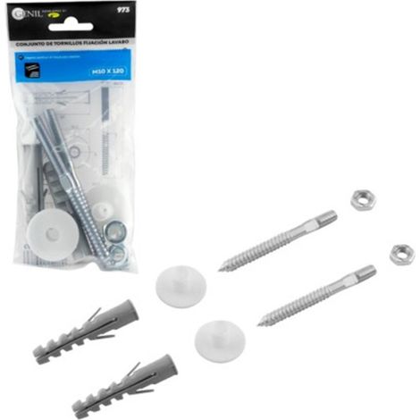 Jeu de vis de fixation pour évier - M10 x 110 mm, GENIL