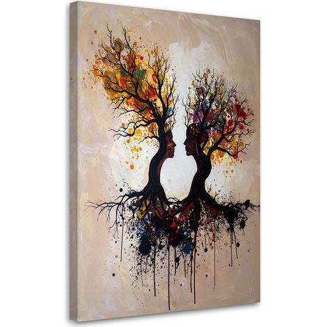Impresión de Imagen Pareja de enamorados representada como árboles 20x30 (1/5)