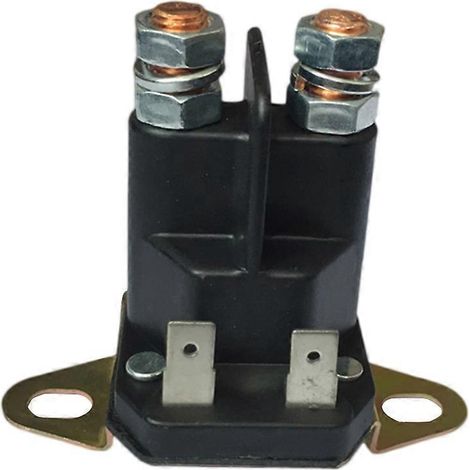 Relais de démarrage 12 V, interrupteur marche/arrêt pour voiture, isolateur de batterie double en plastique pour chariot élévateur, ingénierie 334 (noir)-7.84.8cm-Black (1/3)