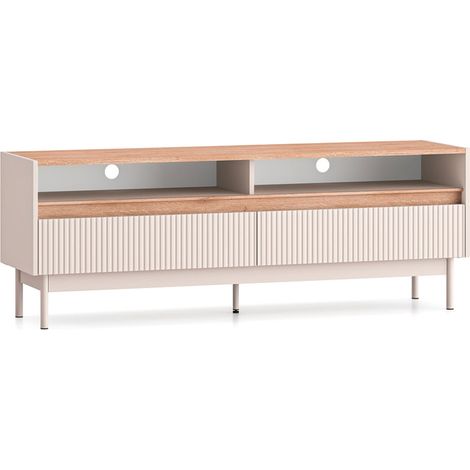 Mueble TV 2 cajones 154 cm Connie Cachemira y Madera (1/4)