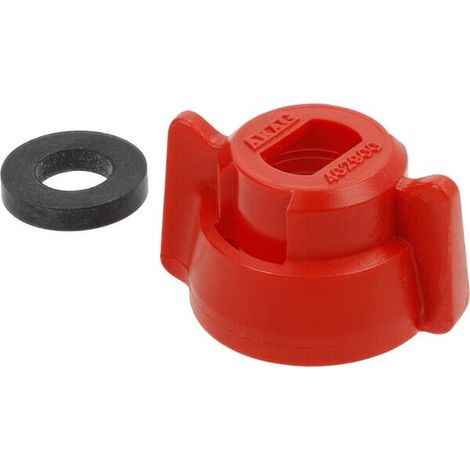 Tuerca de boquilla tipo bayoneta SW8 color rojo con junta 25 uds. Arag ARAG 40290003P025 (1/2)