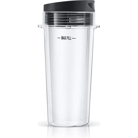 1 Gobelet de rechange 473 ml avec couvercle pour blender, accessoire polycarbonate, compatible lave-vaisselle, pour cuisine