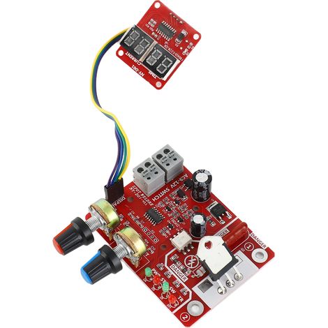 Panneau de commande pour machine à souder par points : fonction de contrôle du temps et du courant avec affichage numérique (1/5)