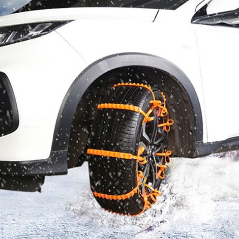 20Pcs Chaînes Neige Universelles Anti-Dérapantes pour Pneus SUV, Câbles de Traction Urgence Boue et Neige, Kit de Secours Voiture, 20 Pièces (1/5)