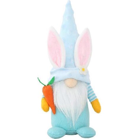 Handgefertigter Osterwichtel-Hasen, Plüschhasen-Spielzeug für Puppendekorationen, Frühlings-Ostergeschenke für Kinder, Dekoration für drinnen und draußen.