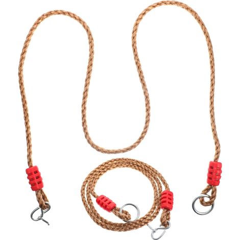 Lot de 2 Cordes en Nylon Réglables pour Hamac et Chaise Suspendue, Sangles Robustes pour Balançoire d'arbre, Adaptées pour Usage Extérieur et Intérieur (1/5)