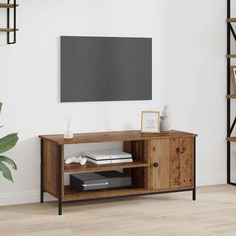 Meuble TV-Banc TV-Meuble Télé Bois Ancien 100 x 40 x 45 cm Bois d'ingénierie (1/5)