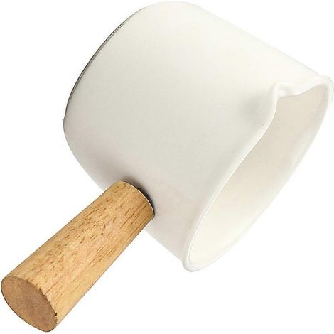 Pot à lait en céramique avec anse, tasse à expresso, mousseur à lait, pot à crème en céramique (1/5)