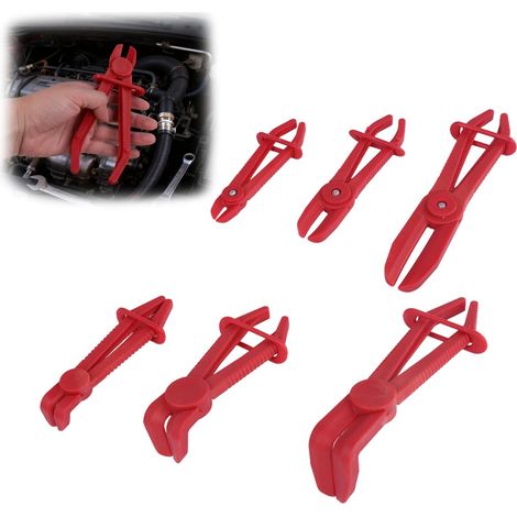Pinces à Durite, Pince de Serrage pour Tuyaux de Carburant, Tuyaux de Frein et Tuyaux de Refroidissement, Tuyau Durite Pince, Kit de Pinces Ergonomiques Température pour Mécanique Automobile (1/5)