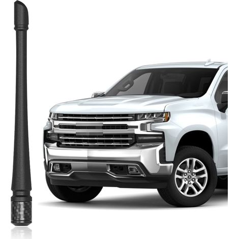Antena de 7 pulgadas para Chevrolet Silverado y GMC Sierra Denali 1500, 2500 y 3500, antena de goma reemplazable para camioneta, recepción FM/AM optimizada