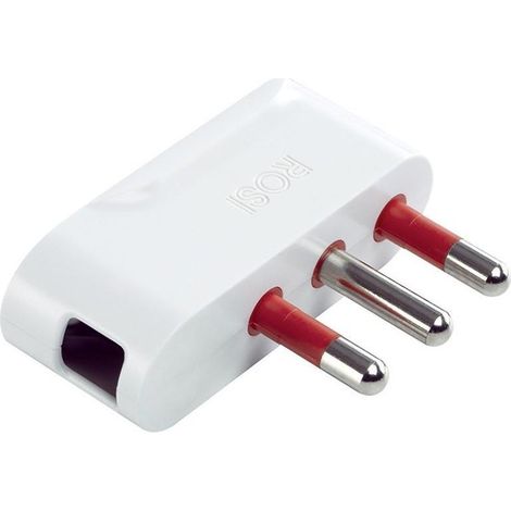 Rosi material eléctrico enchufe móvil 2p+e 90 grados blanco - rs9707b