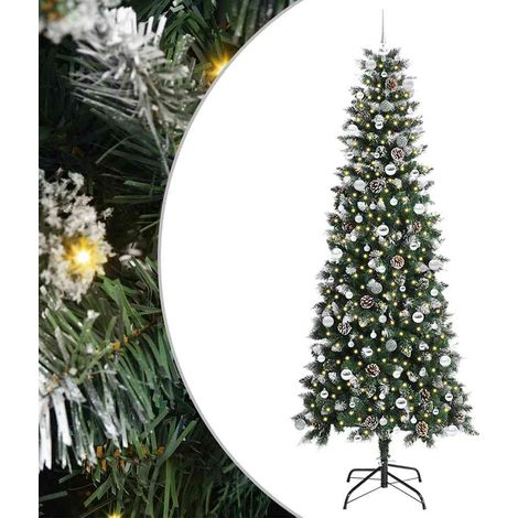 Künstlicher Weihnachtsbaum Grün 240 cm PVC, Plastik und Stahl vidaXL (1/5)