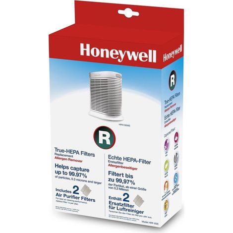 2 filtres hepa pour purificateur d'air - hrf-r2e - honeywell (1/3)