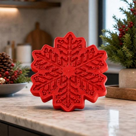 Moule réutilisable pour dalles de jardin rond 38 cm (15 pouces) en béton et plastique adapté pour neige (1/5)