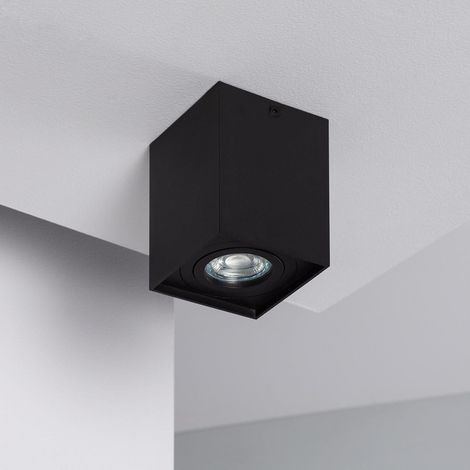 Applique da Soffitto Alluminio Jaspe Nero Nero