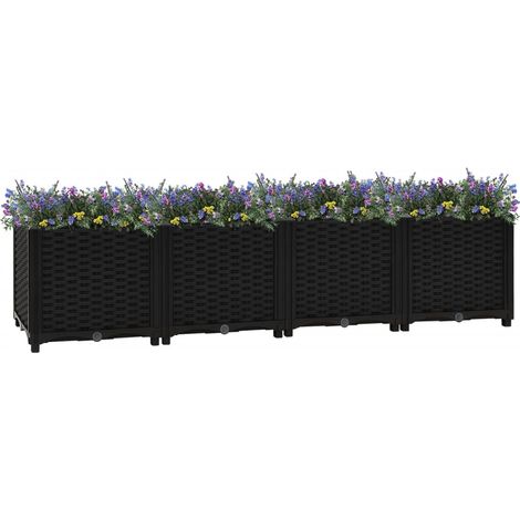 Hochbeet,Blumenkasten,Pflanzkasten Balkon, Terrasse, Garten 160x40x38 cm Polypropylen VMEC877011 (1/5)